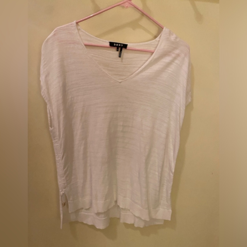 White V Neck Blouse